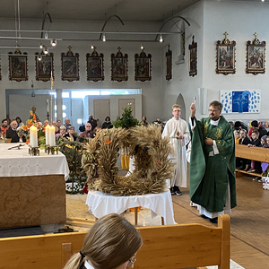 Segnung Erntekrone