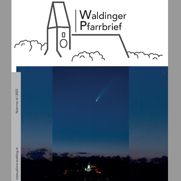 Komet Neowise über Kirche