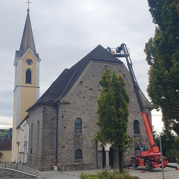 Kirche mit Steiger / Pfarrgemeinde St. Georgen/Gusen Kirche mit Steiger
